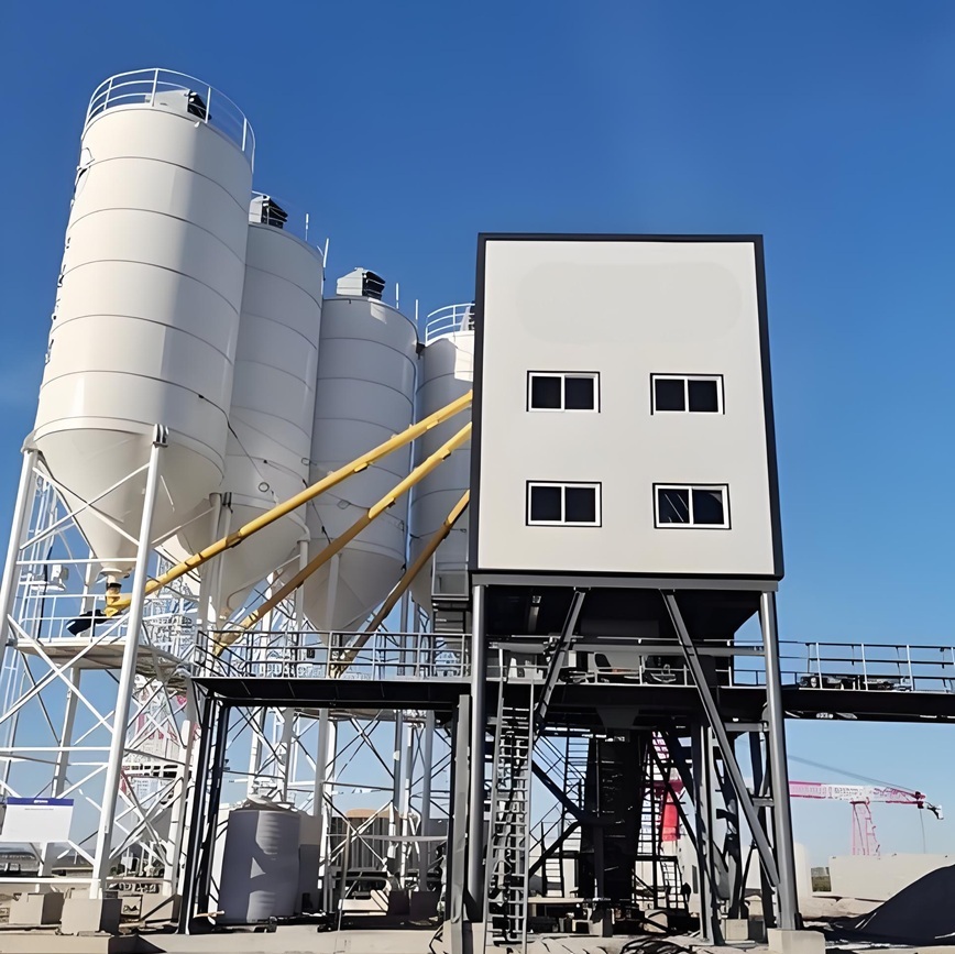 Planta dosificadora de hormigón móvil