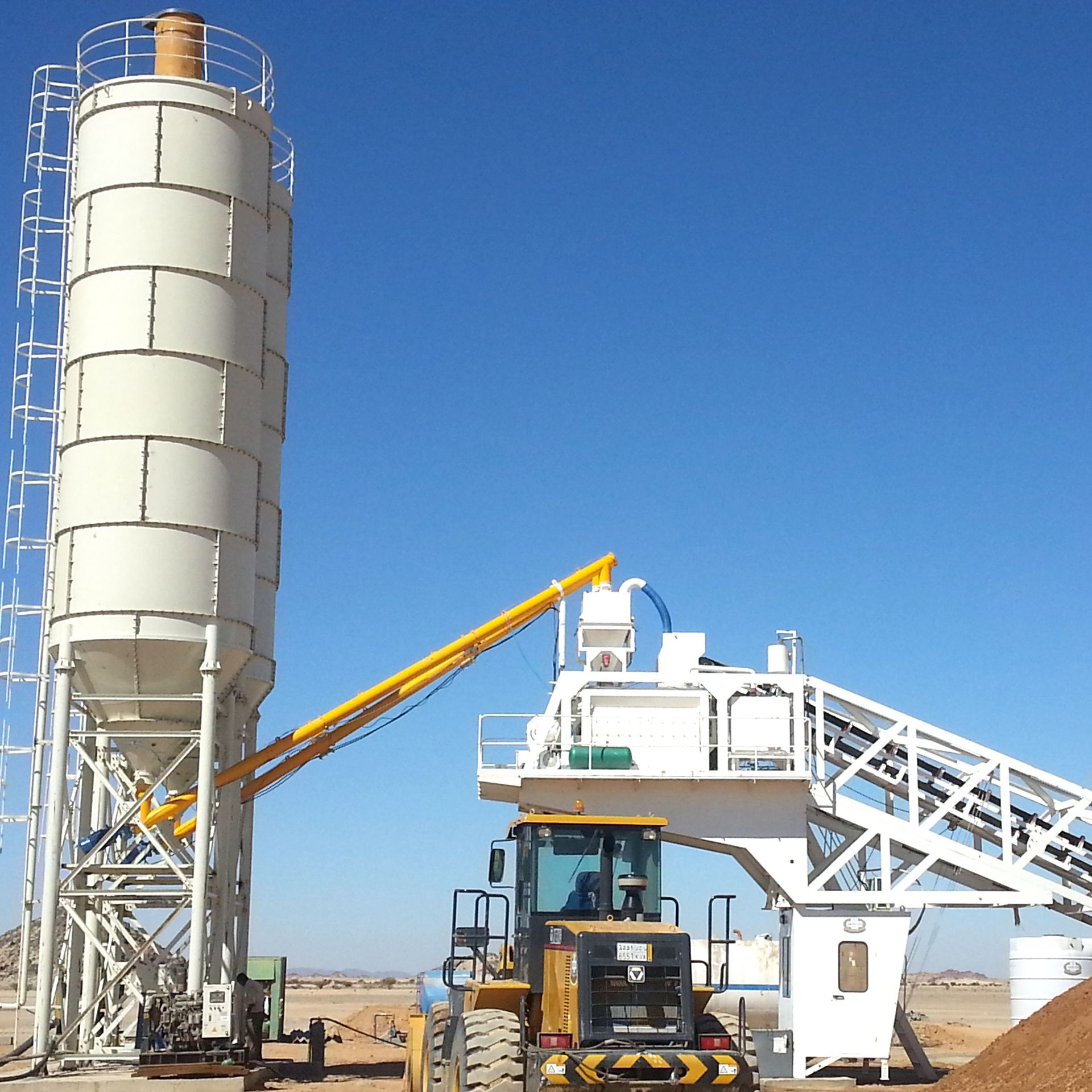 Planta dosificadora de hormigón móvil